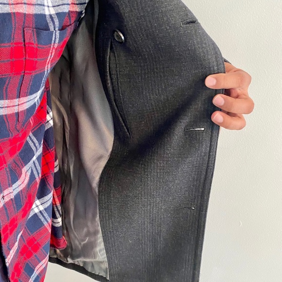 Pronto Uomo double breasted men’s  wool coat sizeS - Picture 3 of 5